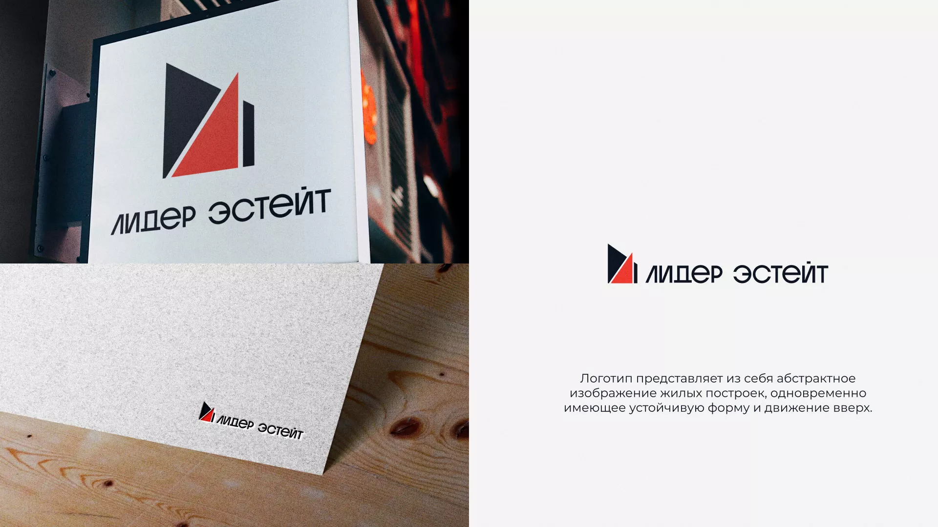 Сделали логотип для агентства недвижимости «Лидер Эстейт» в Зеленогорске